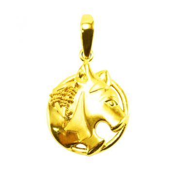 Goldlery 24K Gold "Zodiac" Tiger Pendant