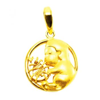 Goldlery 24K Gold "Zodiac" Monkey Pendant
