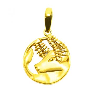 Goldlery 24K Gold "Zodiac" Ox Pendant