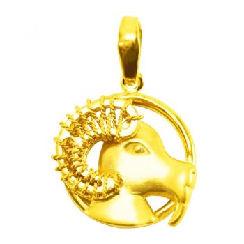 Goldlery 24K Gold "Zodiac" Goat Pendant